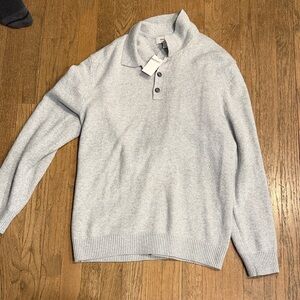 Banana Republic Men's Heather Gray Sweater